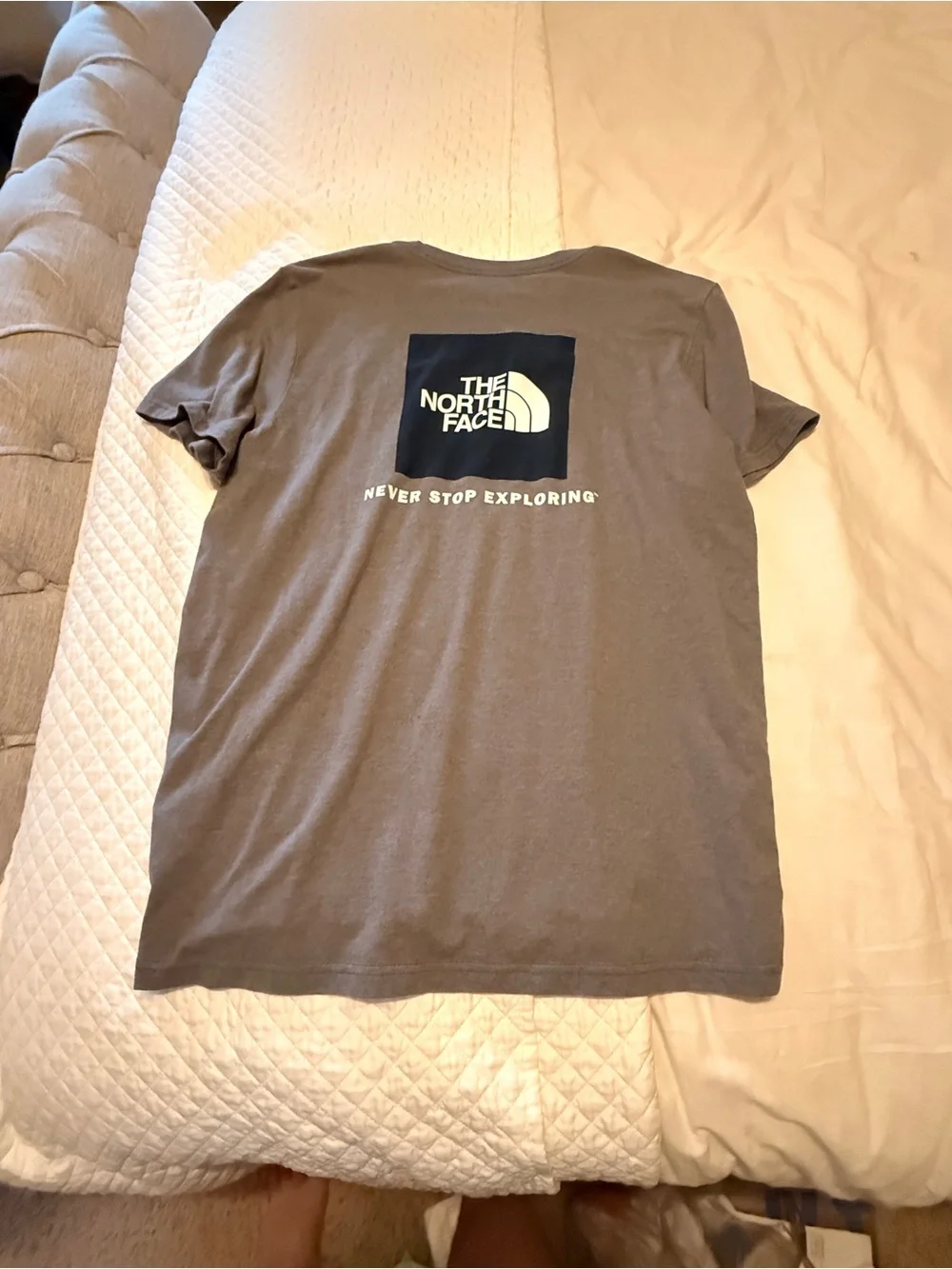 The North Face Gray Short Sleeve Logo Tee